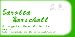 sarolta marschall business card